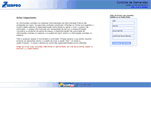 Tablet Screenshot of demandas.serpro.gov.br