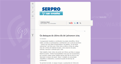 Desktop Screenshot of blogeventos.serpro.gov.br